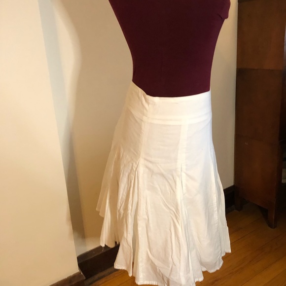 Anthropologie Hei Hei white A-Line mini Skirt Cotton size 4 - Picture 4 of 7
